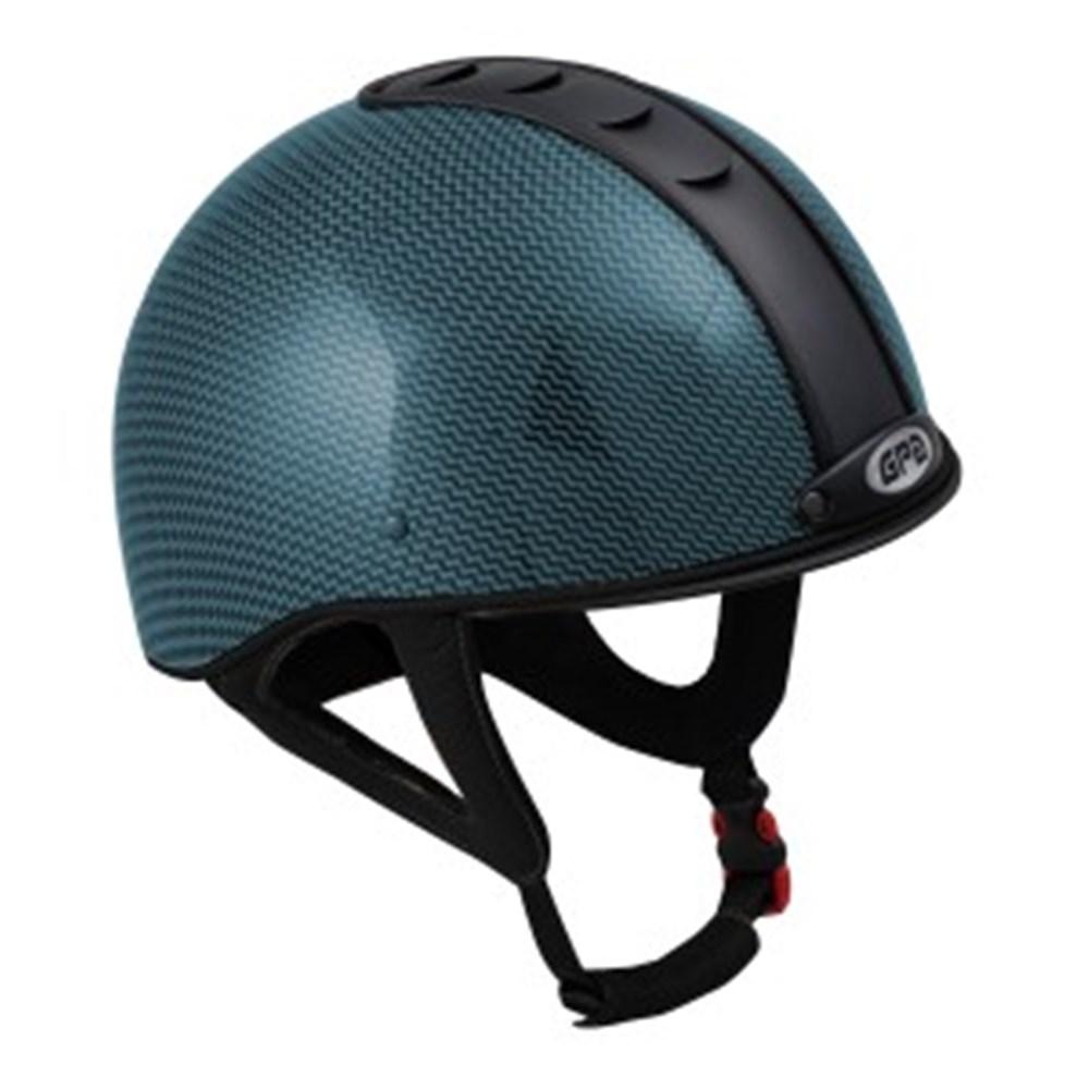 GPA Jock Up Helmet No. 1 Carbon Fibre - Turquoise