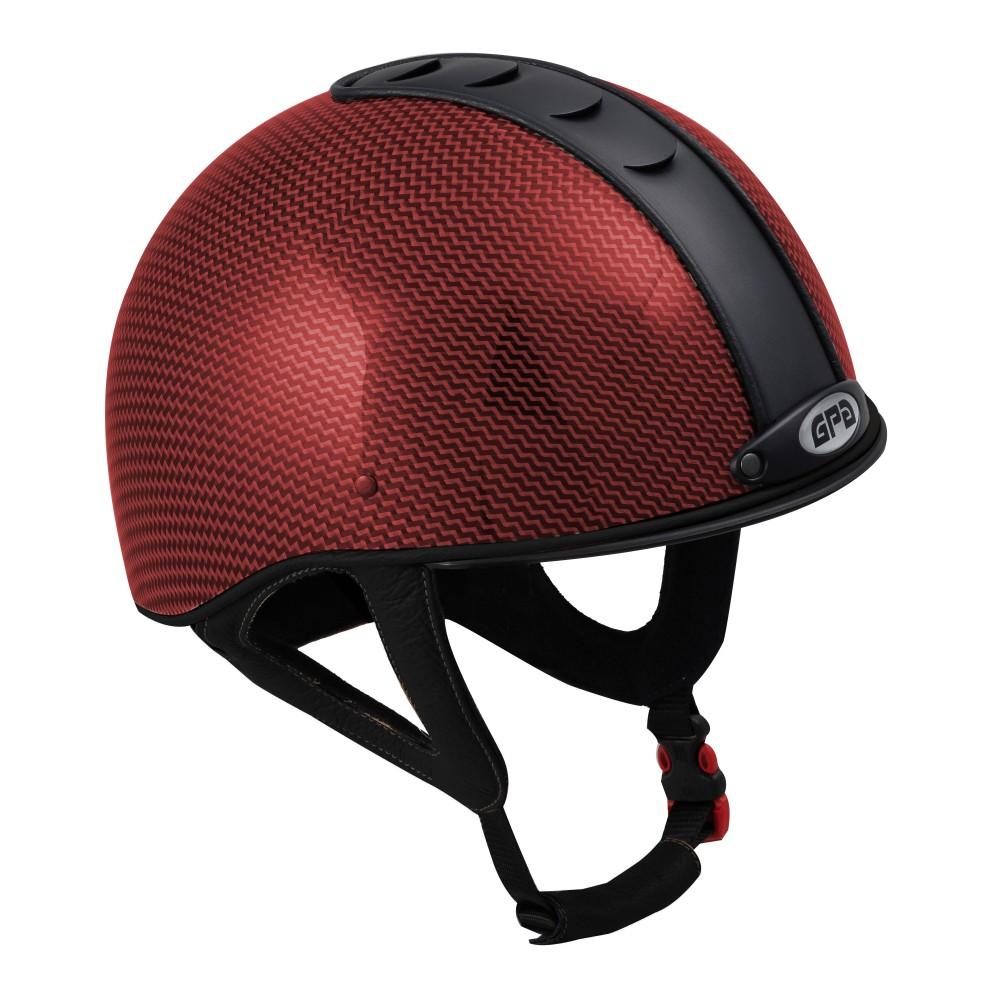 GPA Jock Up Helmet No. 1 Carbon Fibre - Red