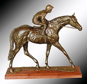 Racehorse & Jockey 30cm